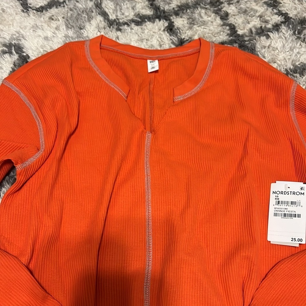 NWT: Crop Knits Henley - Picture 2 of 4